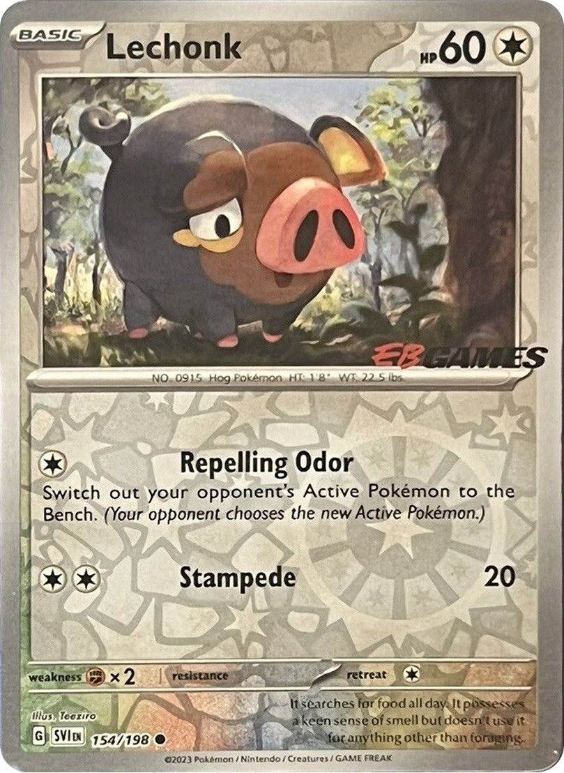 Image for Lechonk - 154/198 (EB Games Promo) (154/198) (Miscellaneous Cards & Products) - Pokemon