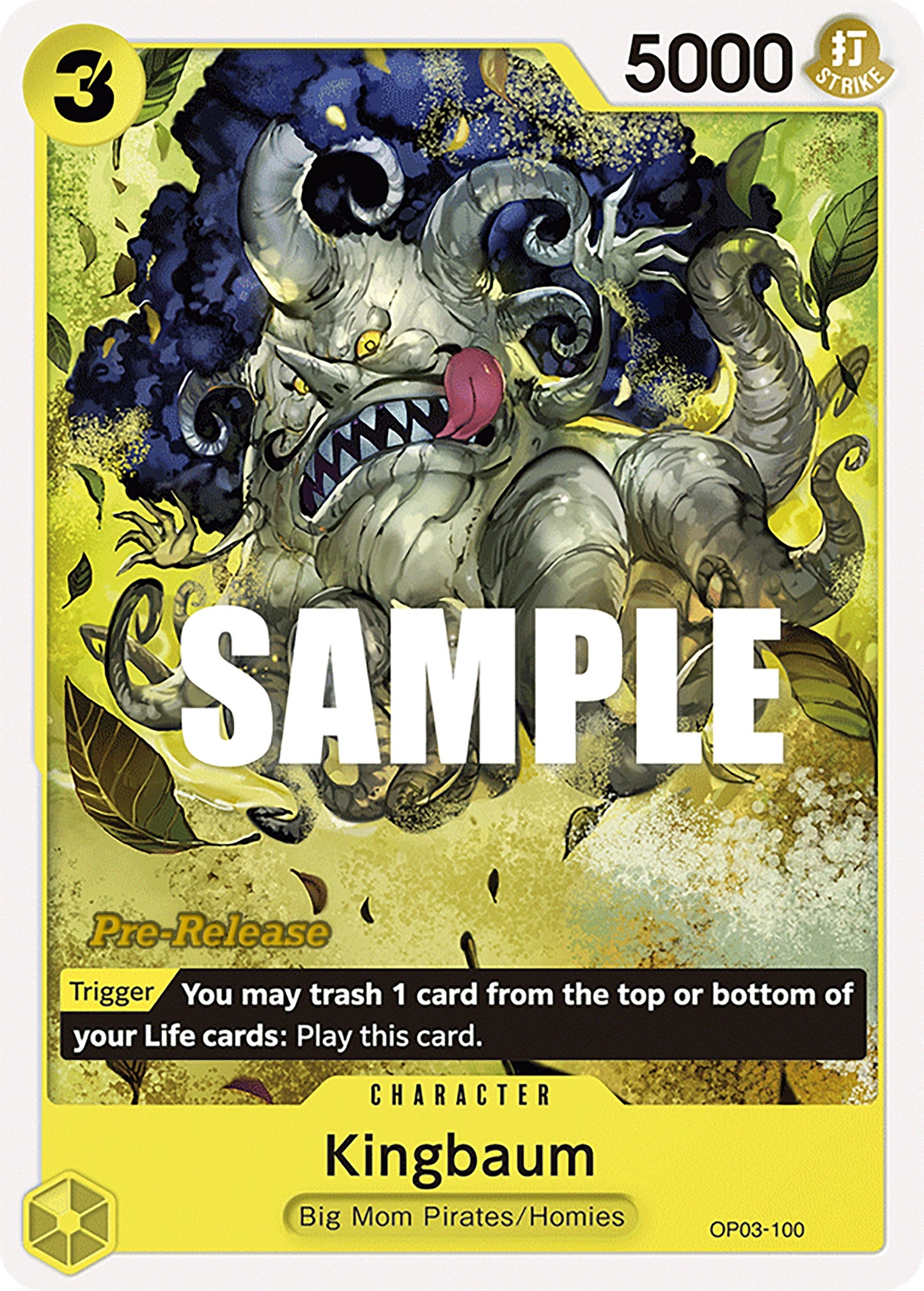 Image for Kingbaum (OP03-100) (Pillars of Strength Pre-Release Cards) - One Piece Card Game