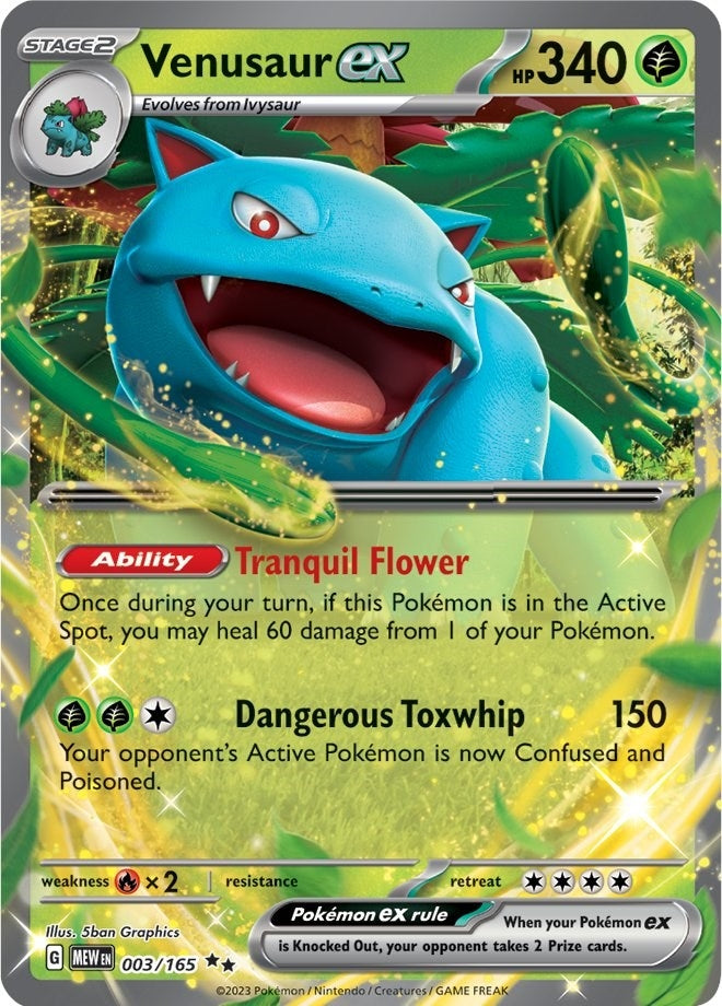 Image for Venusaur ex (003/165) (SV: Scarlet & Violet 151) - Pokemon