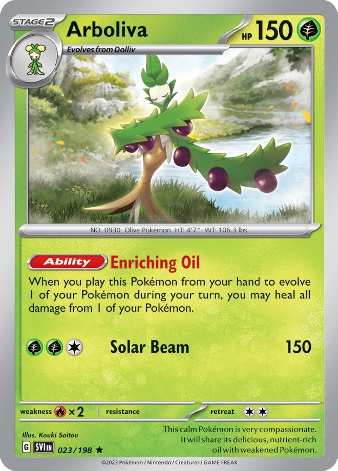 Image for Arboliva - 023/198 (Line Holo) (023/198) (Miscellaneous Cards & Products) - Pokemon