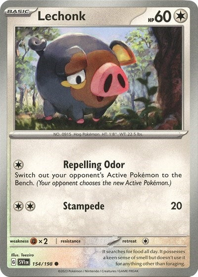 Image for Lechonk - 154/198 (Holo) (154/198) (Deck Exclusives) - Pokemon