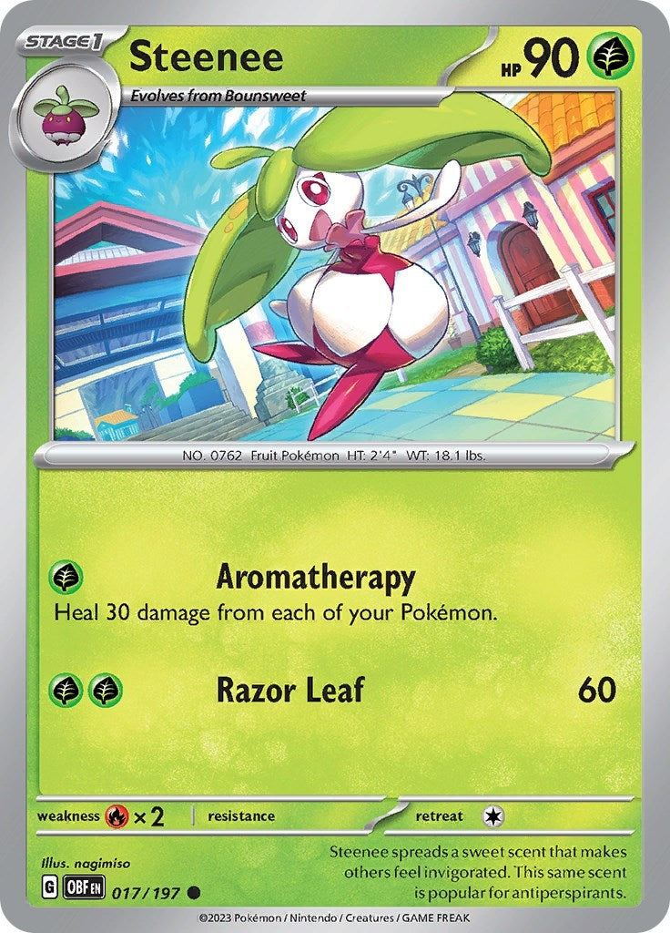 Image for Steenee (017/197) (SV03: Obsidian Flames) - Pokemon