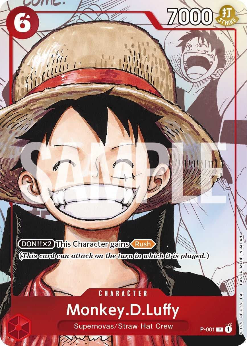 Image for Monkey.D.Luffy (Alternate Art) (P-001) (One Piece Promotion Cards) - One Piece Card Game