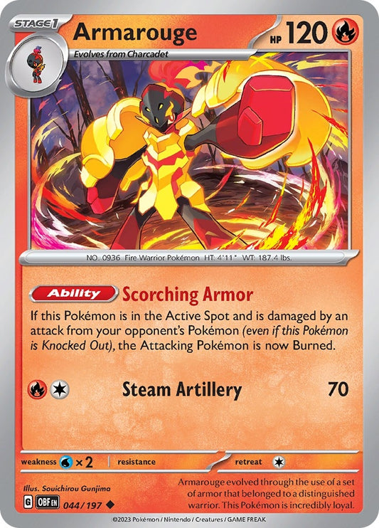 Image for Armarouge (044/197) (SV03: Obsidian Flames) - Pokemon