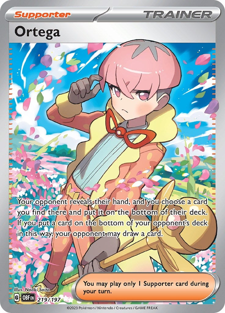Image for Ortega (219/197) (SV03: Obsidian Flames) - Pokemon