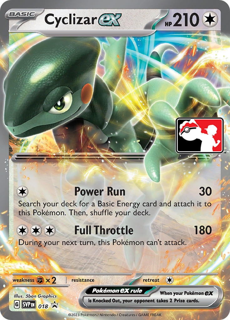 Image for Cyclizar ex (018) (Prize Pack Series Cards) - Pokemon