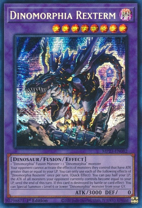Image for Dinomorphia Rexterm (MP23-EN082) (25th Anniversary Tin: Dueling Heroes Mega Pack) (MP23) - YuGiOh