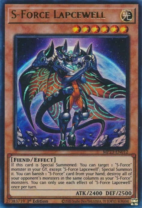 Image for S-Force Lapcewell (MP23-EN012) (25th Anniversary Tin: Dueling Heroes Mega Pack) (MP23) - YuGiOh