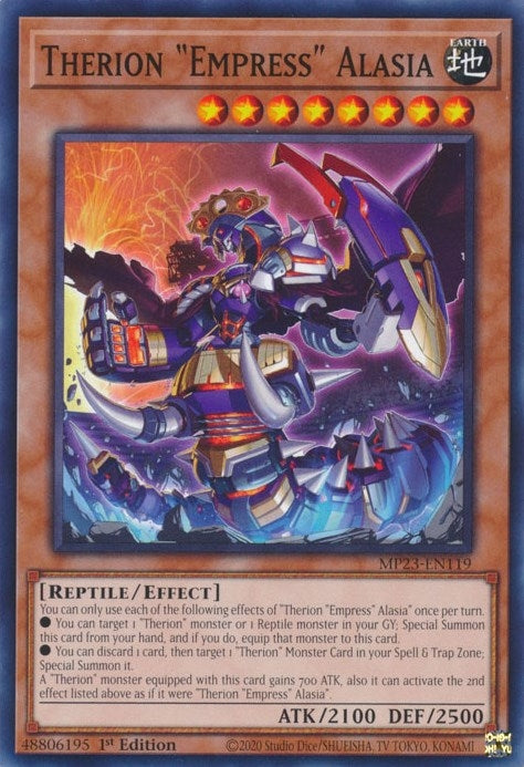 Image for Therion "Empress" Alasia (MP23-EN119) (25th Anniversary Tin: Dueling Heroes Mega Pack) (MP23) - YuGiOh