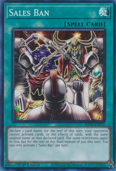 Image for Sales Ban (MP23-EN035) (25th Anniversary Tin: Dueling Heroes Mega Pack) (MP23) - YuGiOh