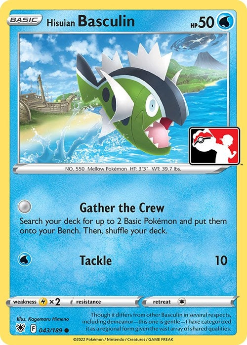 Image for Hisuian Basculin (043/189) (Prize Pack Series Cards) - Pokemon