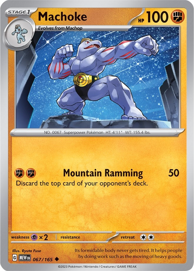 Image for Machoke (067/165) (SV: Scarlet & Violet 151) - Pokemon