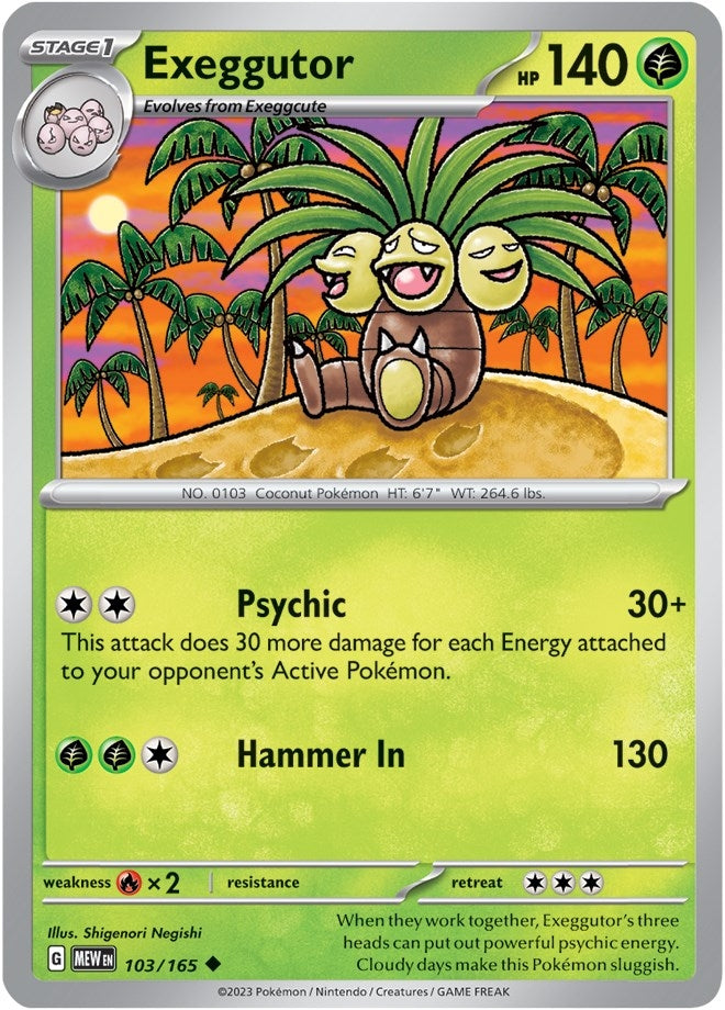 Image for Exeggutor (103/165) (SV: Scarlet & Violet 151) - Pokemon