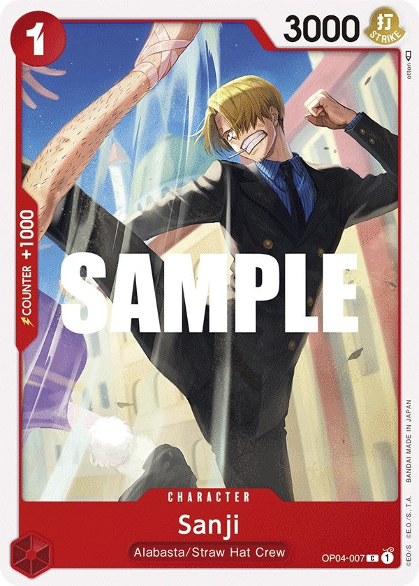 Image for Sanji (007) (OP04-007) (Kingdoms of Intrigue) - One Piece Card Game
