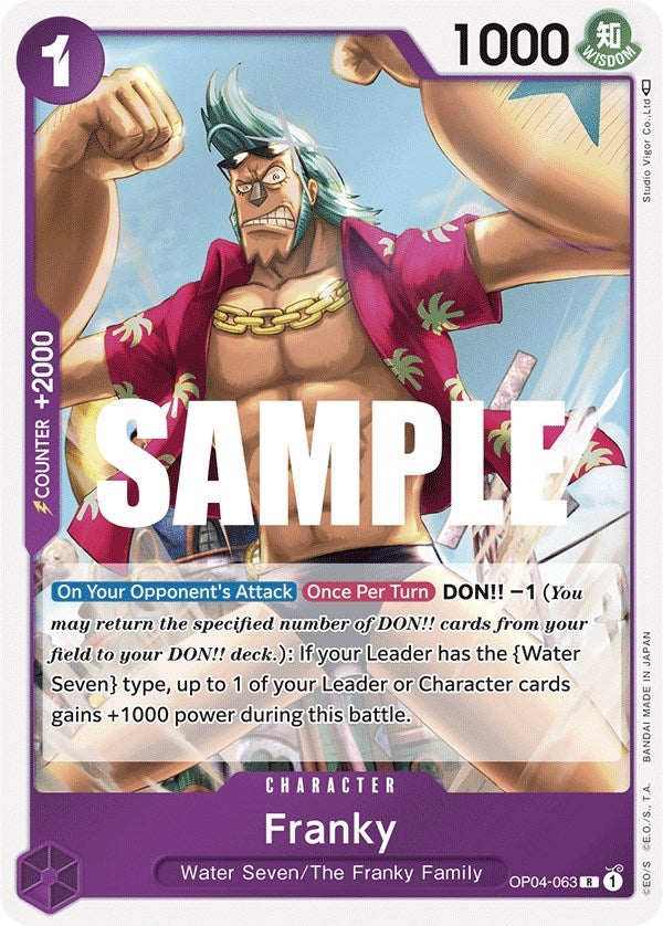 Image for Franky (OP04-063) (Kingdoms of Intrigue) - One Piece Card Game