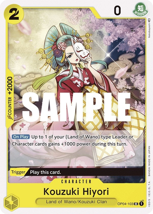 Image for Kouzuki Hiyori (OP04-103) (Kingdoms of Intrigue) - One Piece Card Game