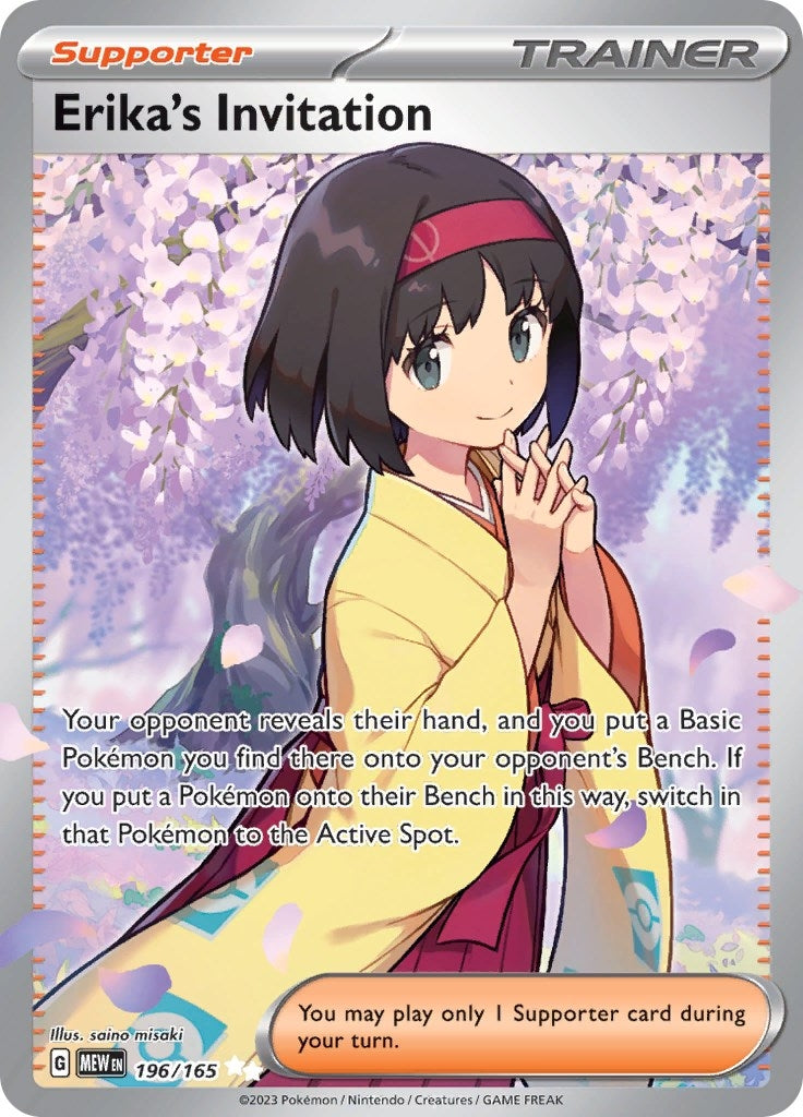 Image for Erika's Invitation (196/165) (SV: Scarlet & Violet 151) - Pokemon
