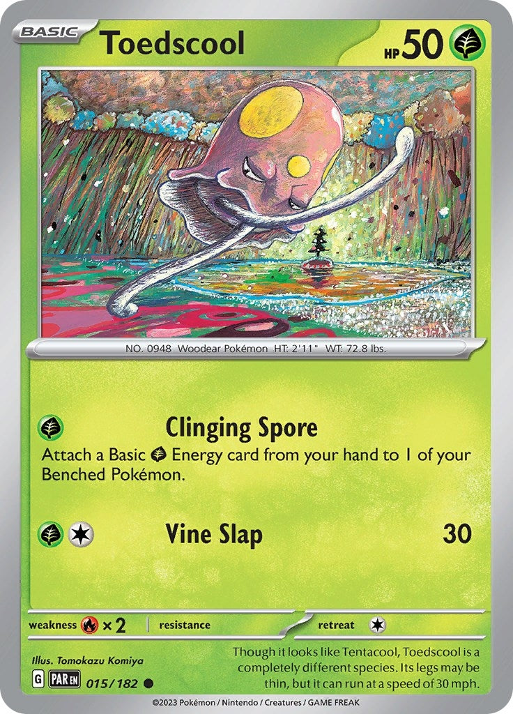 Image for Toedscool (015/182) (SV04: Paradox Rift) - Pokemon