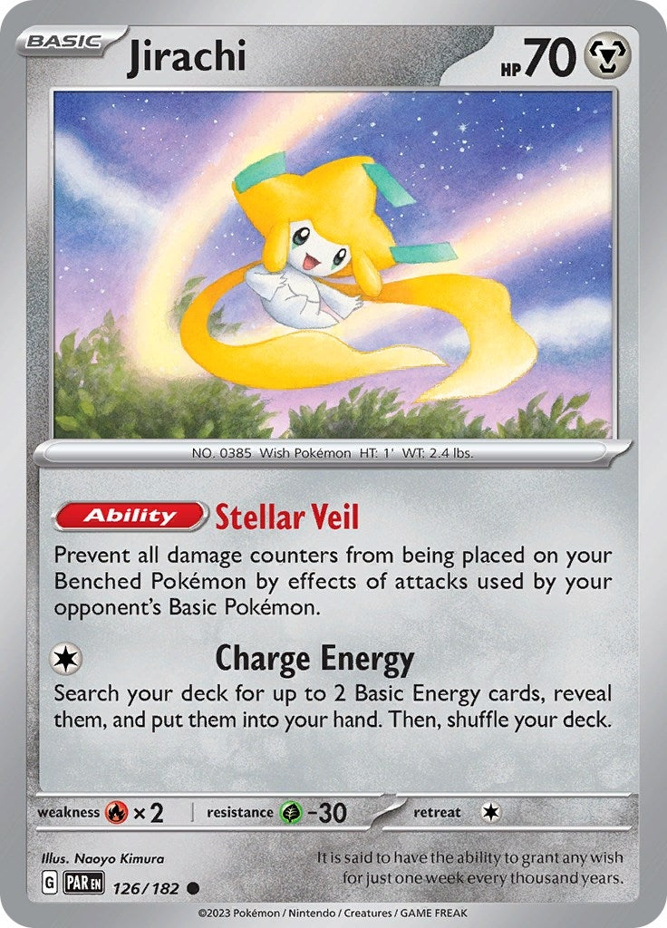 Image for Jirachi (126/182) (SV04: Paradox Rift) - Pokemon