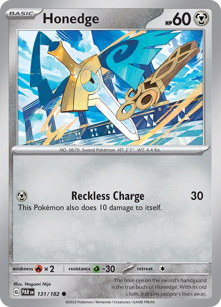 Image for Honedge (131/182) (SV04: Paradox Rift) - Pokemon