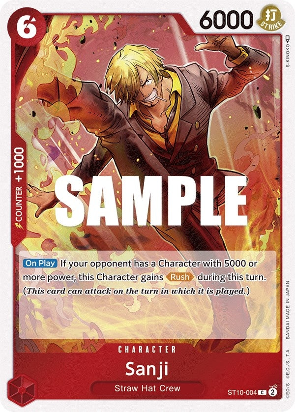 Image for Sanji (ST10-004) (Ultra Deck: The Three Captains) - One Piece Card Game