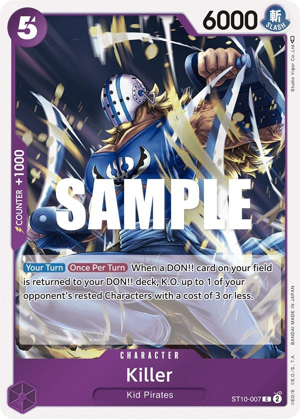 Image for Killer (ST10-007) (Ultra Deck: The Three Captains) - One Piece Card Game