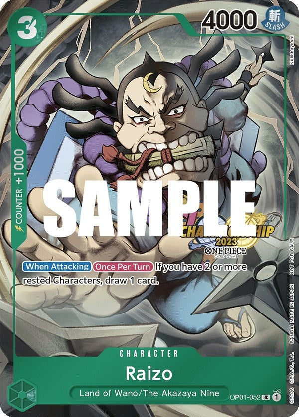Image for Raizo (CS 2023 Event Pack) (OP01-052) (One Piece Promotion Cards) - One Piece Card Game