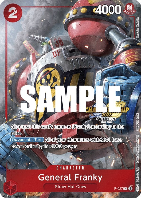 Image for General Franky (CS 2023 Event Pack) (P-027) (One Piece Promotion Cards) - One Piece Card Game