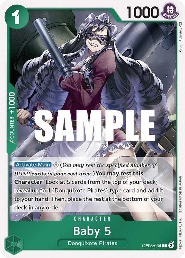 Image for Baby 5 (034) (OP05-034) (Awakening of the New Era) - One Piece Card Game