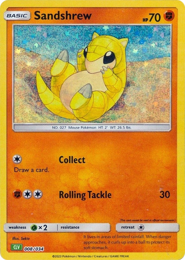 Image for Sandshrew (008/034) (Trading Card Game Classic) - Pokemon
