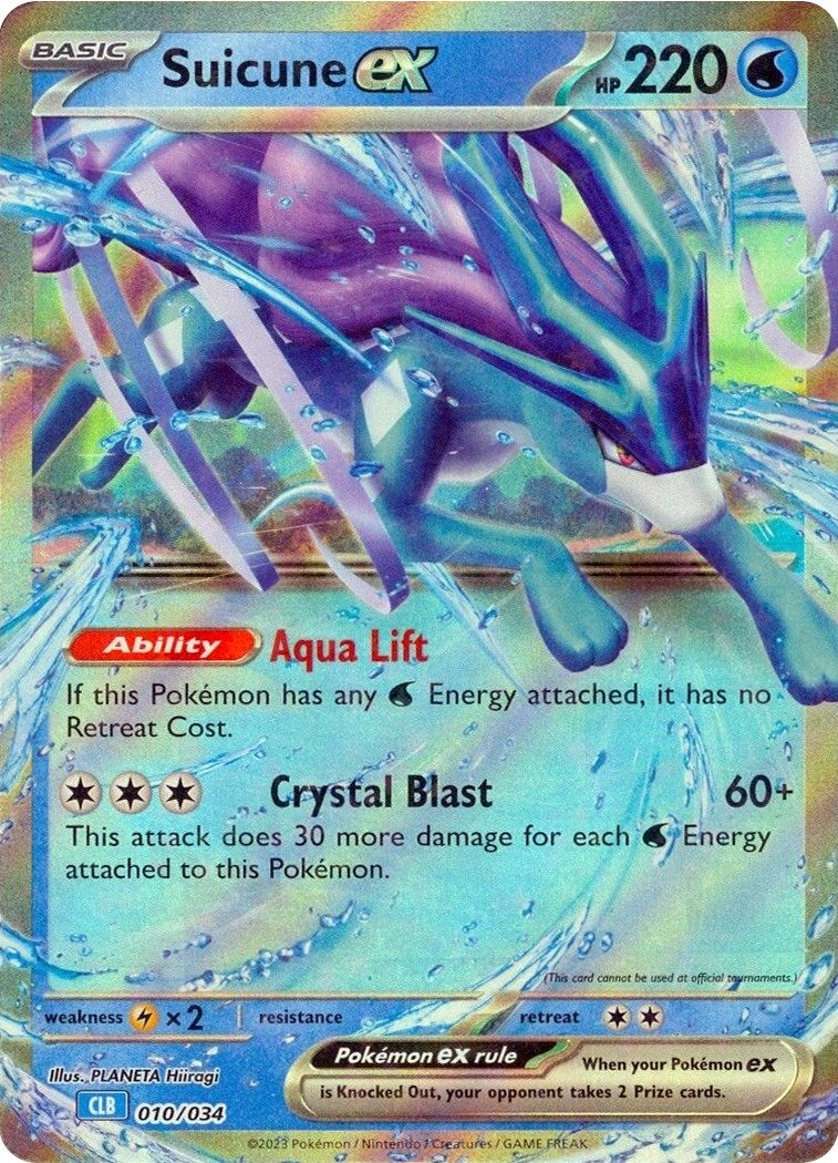 Image for Suicune ex (010/034) (Trading Card Game Classic) - Pokemon