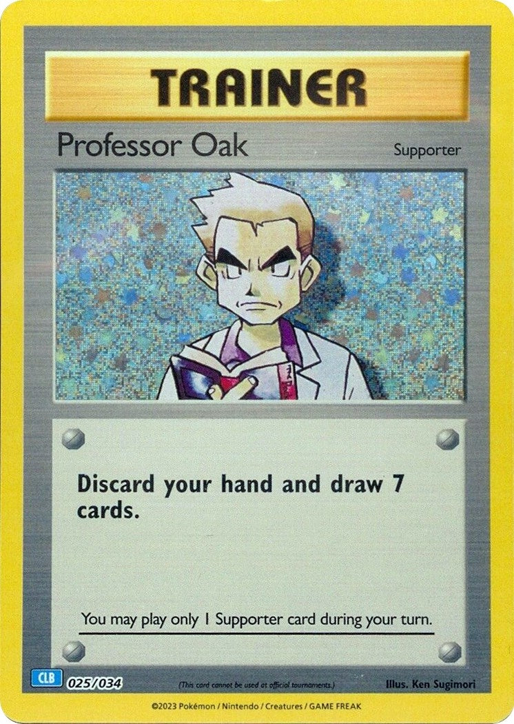 Image for Professor Oak (CLB) (025/034) (Trading Card Game Classic) - Pokemon