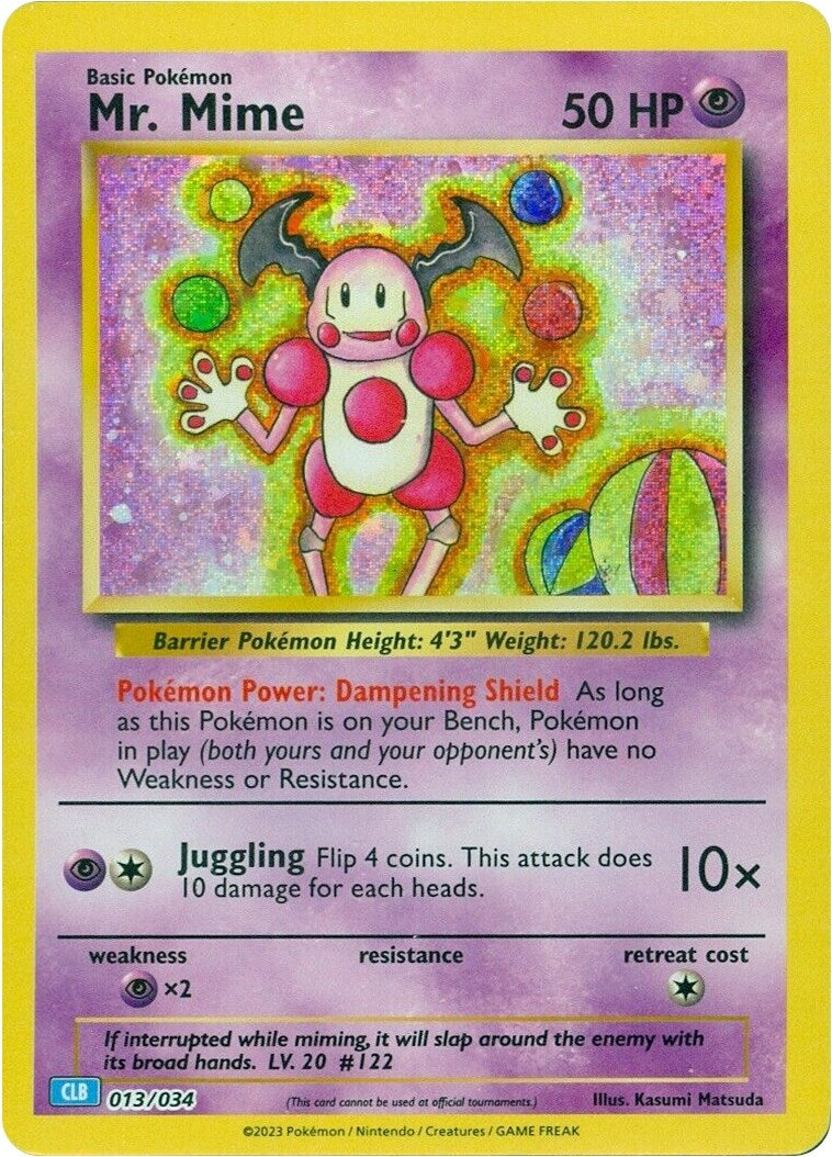 Image for Mr. Mime (013/034) (Trading Card Game Classic) - Pokemon