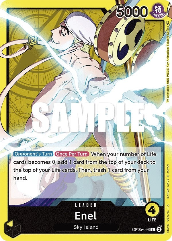 Image for Enel (098) (OP05-098) (Awakening of the New Era) - One Piece Card Game