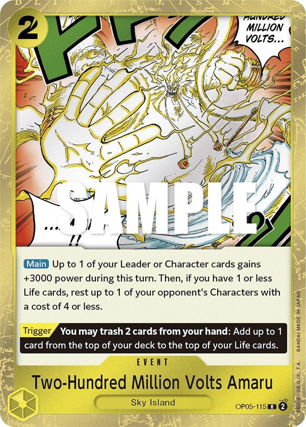 Image for Two-Hundred Million Volts Amaru (OP05-115) (Awakening of the New Era) - One Piece Card Game