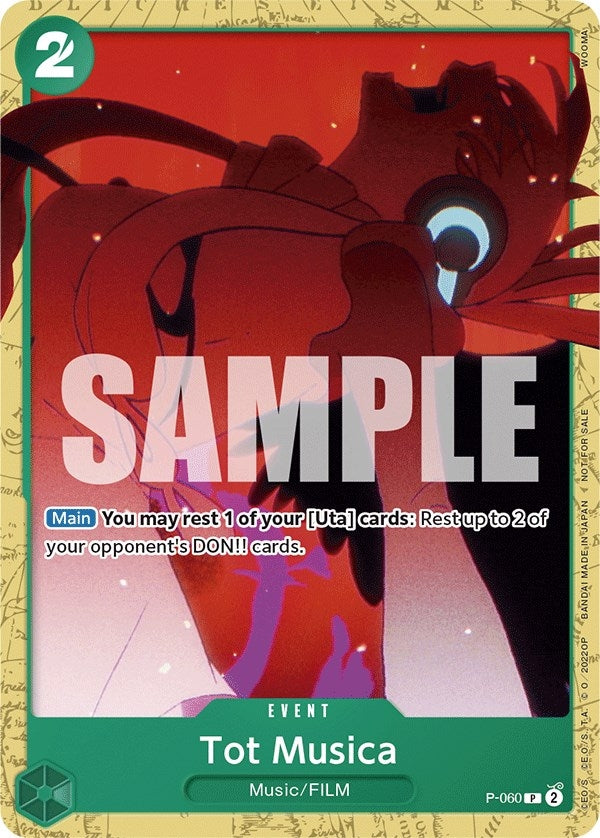 Image for Tot Musica (Starter Deck 11: Uta Deck Battle) (P-060) (One Piece Promotion Cards) - One Piece Card Game
