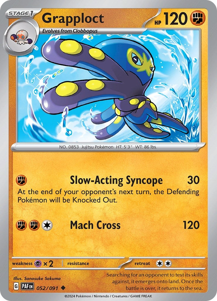 Image for Grapploct (052/091) (SV: Paldean Fates) - Pokemon
