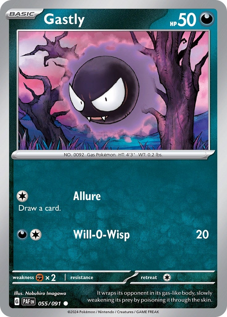 Image for Gastly (055/091) (SV: Paldean Fates) - Pokemon