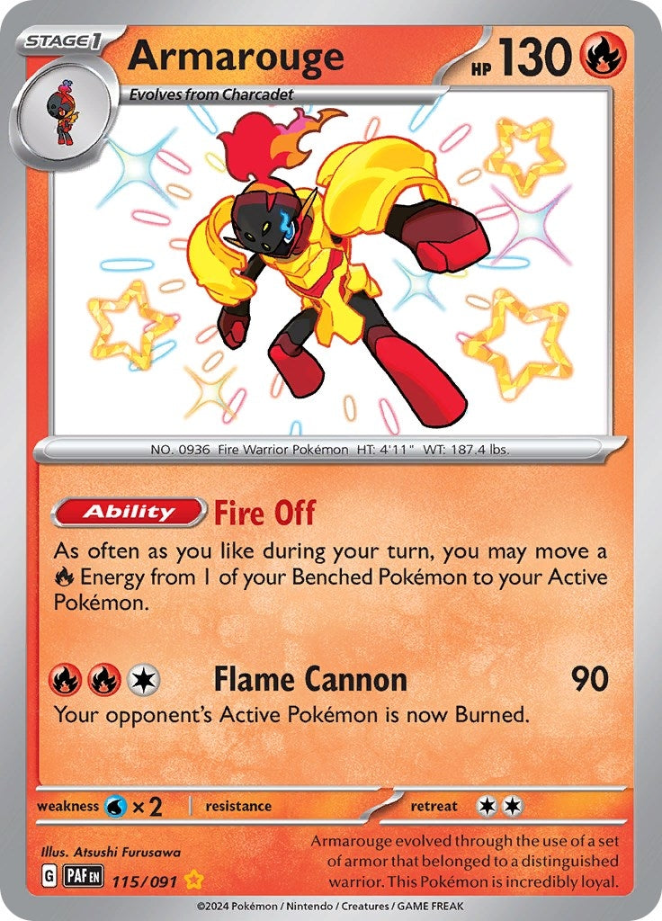 Image for Armarouge (115/091) (SV: Paldean Fates) - Pokemon