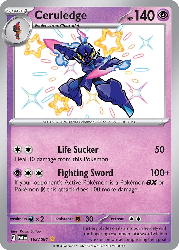 Image for Ceruledge (162/091) (SV: Paldean Fates) - Pokemon