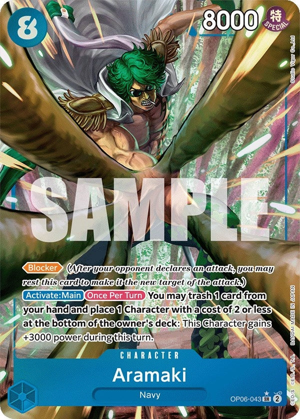 Image for Aramaki (Alternate Art) (OP06-043) (Wings of the Captain) - One Piece Card Game