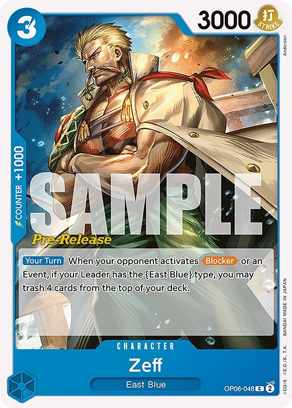 Image for Zeff (OP06-048) (Wings of the Captain Pre-Release Cards) - One Piece Card Game