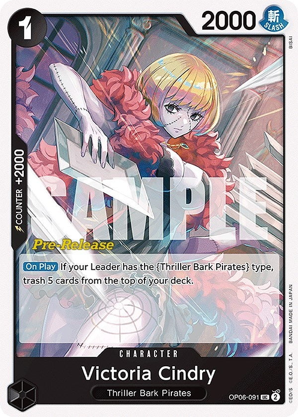 Image for Victoria Cindry (OP06-091) (Wings of the Captain Pre-Release Cards) - One Piece Card Game