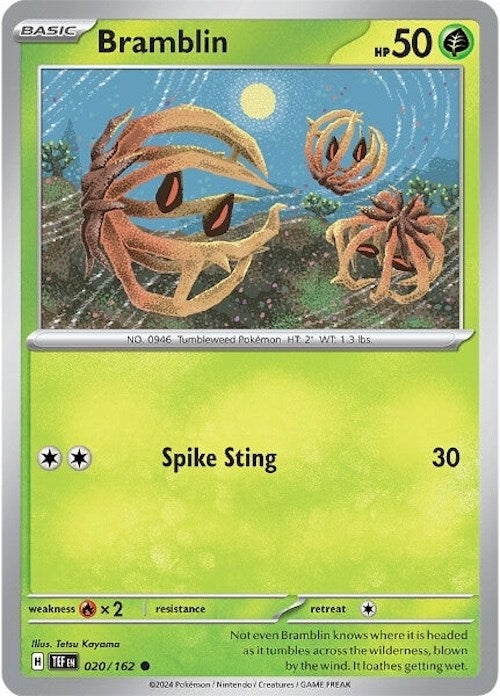 Image for Bramblin (020/162) (SV05: Temporal Forces) - Pokemon