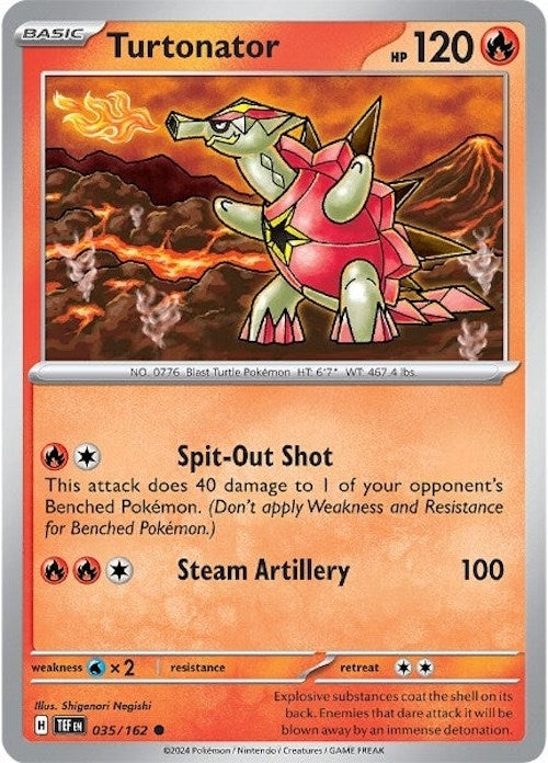 Image for Turtonator (035/162) (SV05: Temporal Forces) - Pokemon