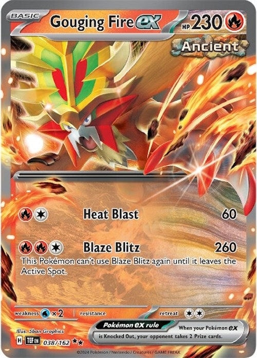 Image for Gouging Fire ex (038/162) (SV05: Temporal Forces) - Pokemon