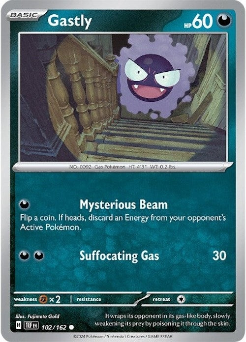 Image for Gastly (102/162) (SV05: Temporal Forces) - Pokemon