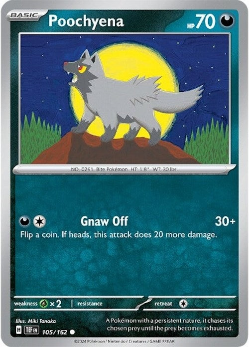Image for Poochyena (105/162) (SV05: Temporal Forces) - Pokemon