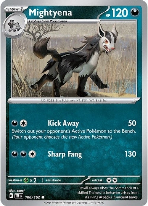 Image for Mightyena (106/162) (SV05: Temporal Forces) - Pokemon