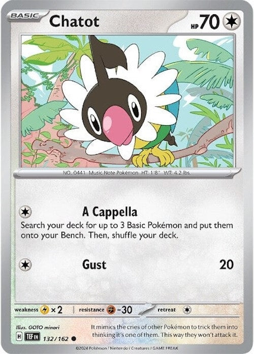 Image for Chatot (132/162) (SV05: Temporal Forces) - Pokemon